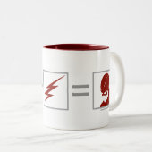 Der Flash | Flash Equation Zweifarbige Tasse (VorderseiteRechts)