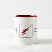 Der Flash | Flash Equation Zweifarbige Tasse (Mittel)