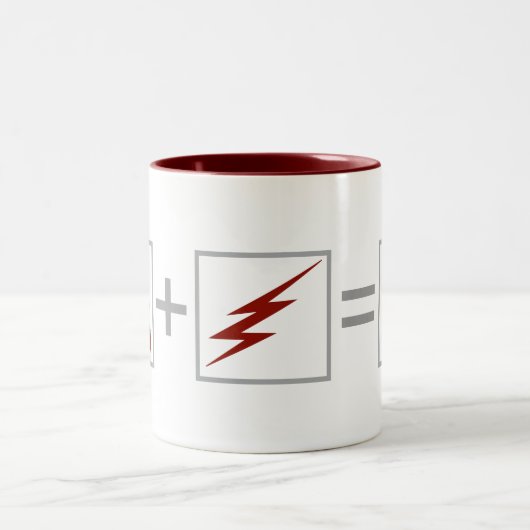Der Flash | Flash Equation Zweifarbige Tasse (Mittel)
