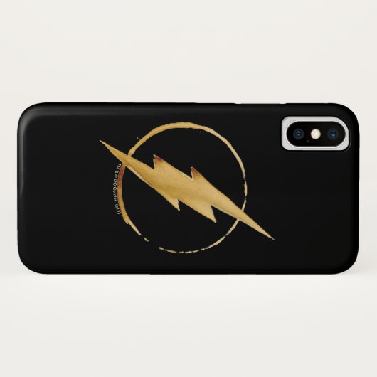 Der Flash | Gelbe BrustEmblem Case-Mate iPhone Hülle (Rückseite (Horizontal))