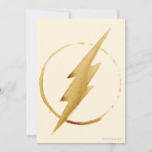 Der Flash | Gelbe BrustEmblem Einladung (Vorderseite)