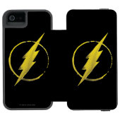Der Flash | Gelbe BrustEmblem Incipio iPhone Geldbeutel-Hülle (Folio Geöffnet)