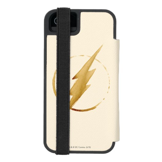 Der Flash | Gelbe BrustEmblem Incipio iPhone Geldbeutel-Hülle (Folio Rückseite)