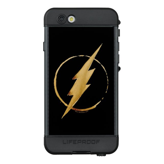 Der Flash | Gelbe BrustEmblem LifeProof iPhone Hülle (Rückseite)