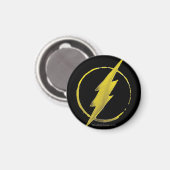 Der Flash | Gelbe BrustEmblem Magnet (Vorderseite/Rückseite)
