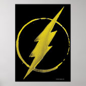 Der Flash | Gelbe BrustEmblem Poster (Vorne)