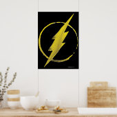 Der Flash | Gelbe BrustEmblem Poster (Küche)