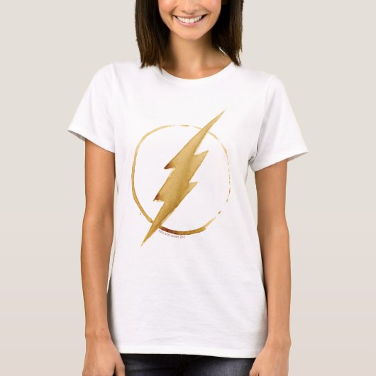 Der Flash | Gelbe BrustEmblem T-Shirt (Vorderseite)