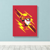 Der Flash | Mein ganzes Leben habe ich gelaufen Leinwanddruck (Insitu (Holzboden))