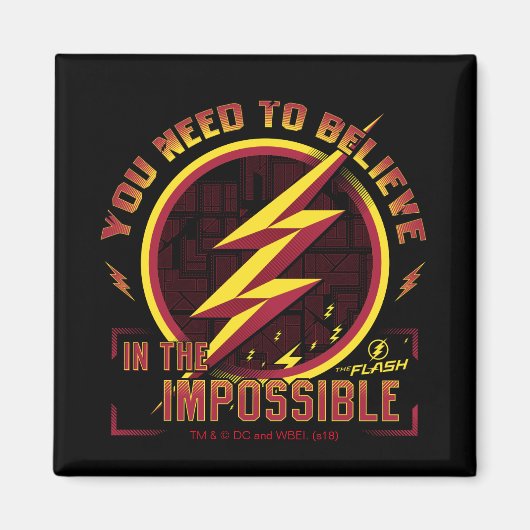 Der Flash | Sie müssen an das Unmögliche glauben Magnet (Vorne)