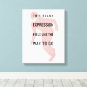 Der Flash | Silhouette für Leerausdrücke Leinwanddruck (Insitu (Holzboden))