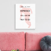 Der Flash | Silhouette für Leerausdrücke Leinwanddruck (Insitu (Wohnzimmer))