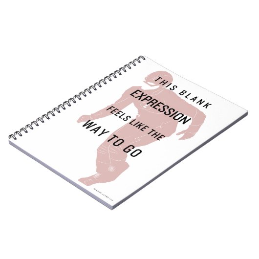 Der Flash | Silhouette für Leerausdrücke Notizblock (Linke Seite)