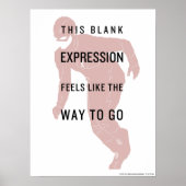 Der Flash | Silhouette für Leerausdrücke Poster (Vorne)