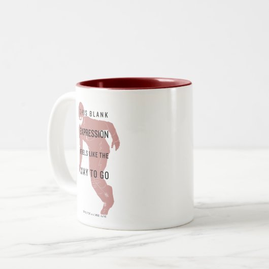 Der Flash | Silhouette für Leerausdrücke Zweifarbige Tasse (Vorderseite Links)