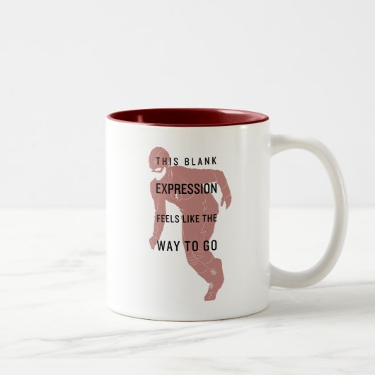 Der Flash | Silhouette für Leerausdrücke Zweifarbige Tasse (Rechts)