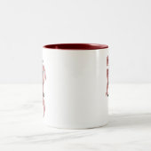 Der Flash | Silhouette für Leerausdrücke Zweifarbige Tasse (Mittel)
