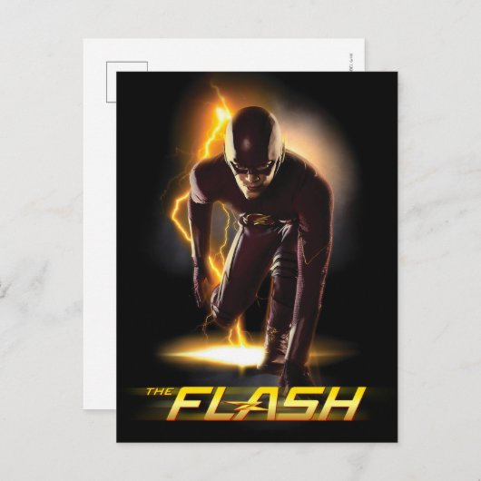 Der Flash | Startposition Sprint Postkarte (Vorne/Hinten)