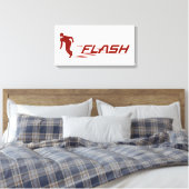 Der Flash | Super Hero Name Logo Leinwanddruck (Insitu (Schlafzimmer))