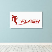 Der Flash | Super Hero Name Logo Leinwanddruck (Insitu (Holzboden))