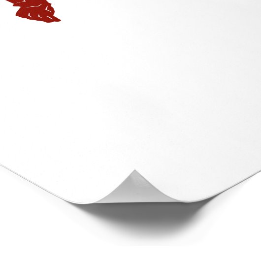 Der Flash | Super Hero Name Logo Poster (Ecke)