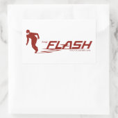 Der Flash | Super Hero Name Logo Rechteckiger Aufkleber (Tasche)