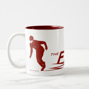 Der Flash   Super Hero Name Logo Zweifarbige Tasse