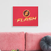 Der Flash | TV-Show-Logo Leinwanddruck (Insitu (Wohnzimmer))