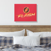 Der Flash | TV-Show-Logo Leinwanddruck (Insitu (Schlafzimmer))