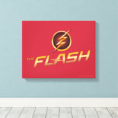 Der Flash | TV-Show-Logo Leinwanddruck (Insitu (Holzboden))