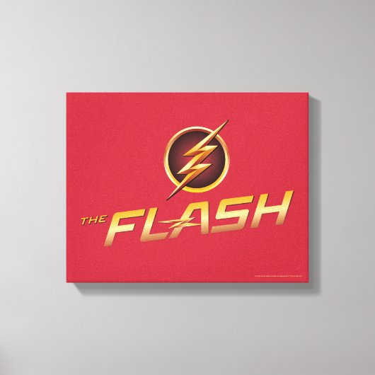 Der Flash | TV-Show-Logo Leinwanddruck (Vorderseite)