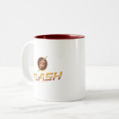 Der Flash | TV-Show-Logo Zweifarbige Tasse (Vorderseite Links)