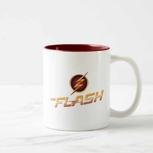 Der Flash | TV-Show-Logo Zweifarbige Tasse (Rechts)