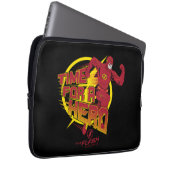 Der Flash | "Zeit für einen Helden" Grafik Laptopschutzhülle (Vorne Rechts)