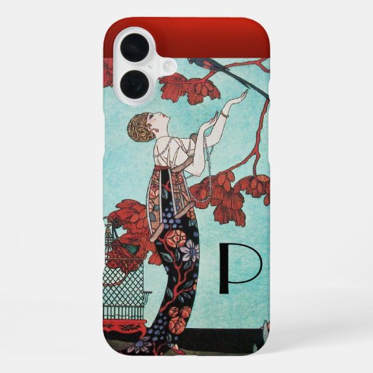 DER FLATTERHAFTE VOGEL, MODEDESIGNERIN iPhone HÜLLE (Rückseite)