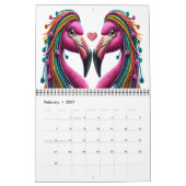 Der Flaunty Flamingo 2-Kalender Kalender (Feb 2027)
