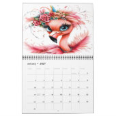Der Flaunty Flamingo 2-Kalender Kalender (Jan 2027)