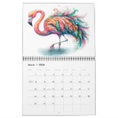 Der Flaunty Flamingo 2-Kalender Kalender (Mär 2026)