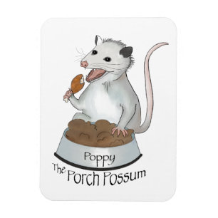 Der flexible Porch Possum-Magnet Poppy Magnet