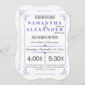 Der Flieder gestempelschnittene Wedding Einladung (Vorne/Hinten)