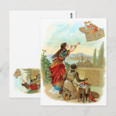 Der Fliegen-Stamm Postkarte (Vorne/Hinten)