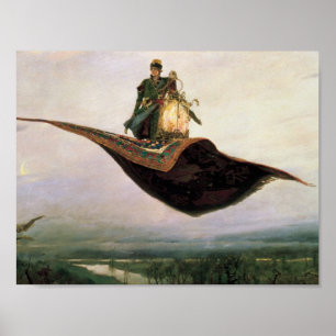 Der Fliegen-Teppich durch Viktor Vasnetsov (1880) Poster