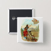 Der fliegende Koffer Button (Vorne & Hinten)
