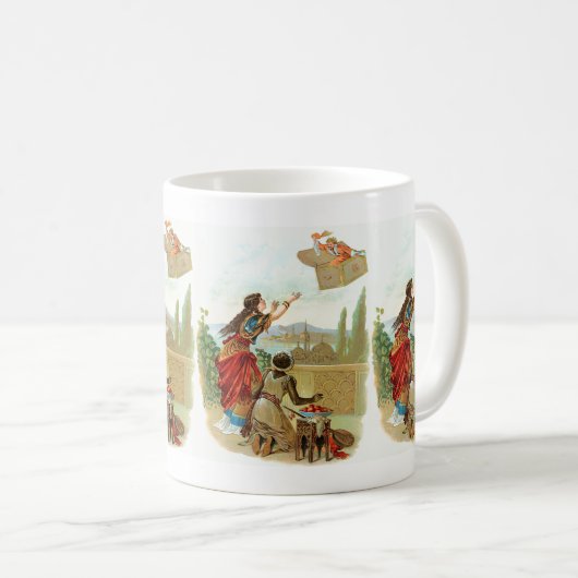 Der fliegende Koffer Kaffeetasse (VorderseiteRechts)