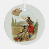 Der fliegende Koffer  Ornament Aus Glas (Rückseite)