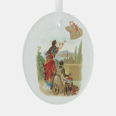 Der fliegende Koffer  Ornament Aus Glas (Vorderseite Rechts)