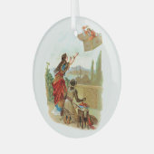 Der fliegende Koffer  Ornament Aus Glas (Vorderseite links)