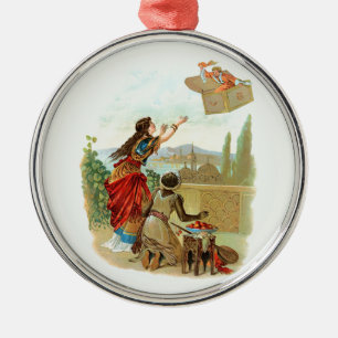 Der fliegende Koffer Ornament Aus Metall