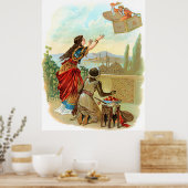 Der fliegende Müll Poster (Küche)