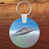 Der fliegende Saucer-Schlüsselanhänger Schlüsselanhänger (Vorderseite)